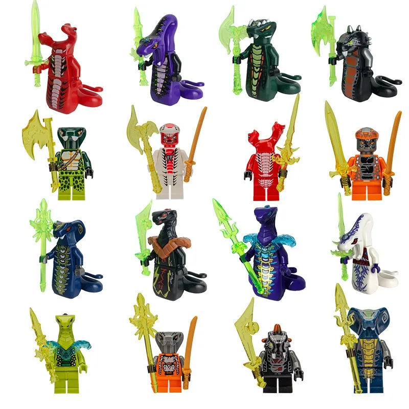 

Cross-border ninja warrior hero military doll single building block assembly toy for foreign trade manufacturers