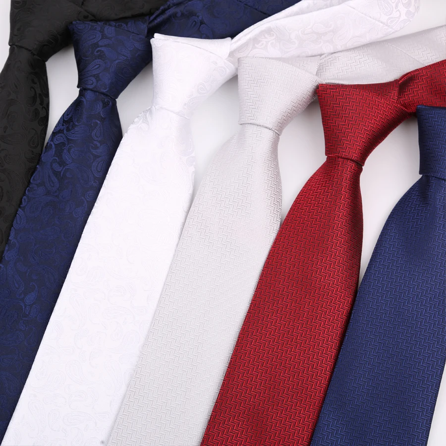 الفاخرة 8 سنتيمتر رجل ربطة العنق البولكا نقطة بيزلي العلاقات الصلبة للرجل العريس الجاكار المنسوجة رابطة عنق لحفل زفاف الأعمال #2