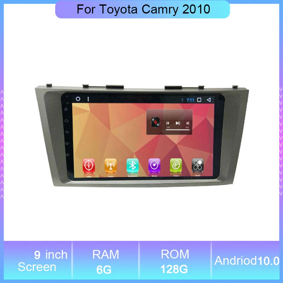 

9" Android 10 Car Multimedia Players For Toyota Camry 2010 Audio Radio GPS Navigation Video Auto Navigation Head Stereo