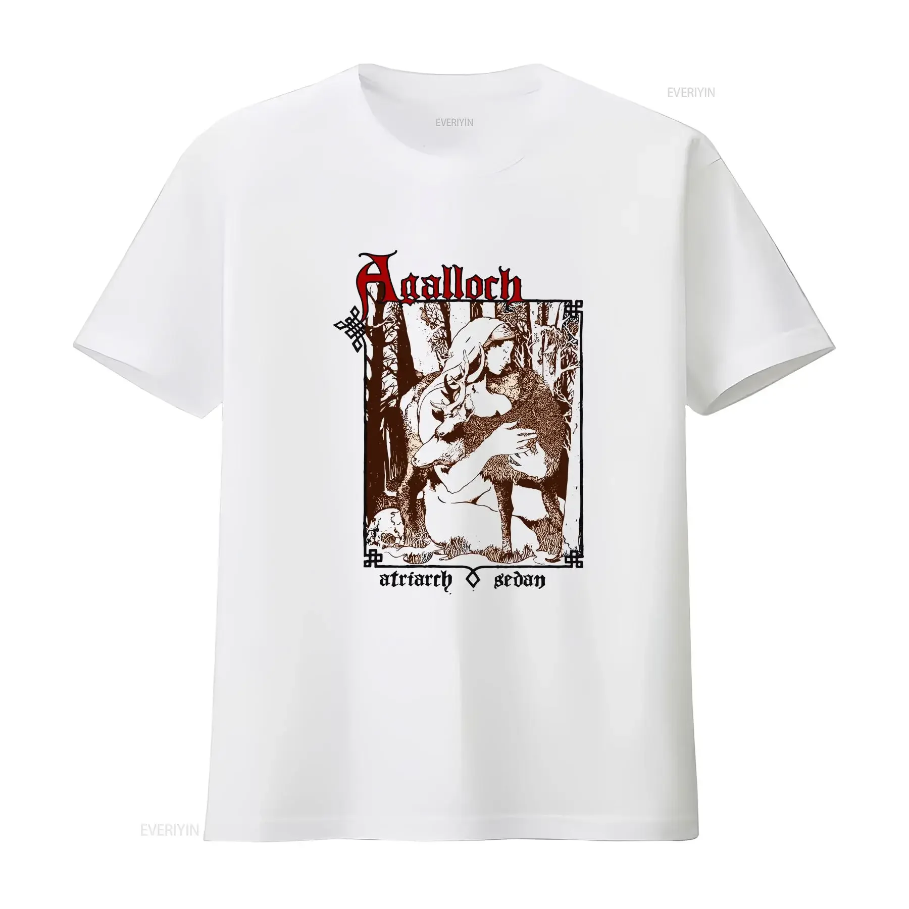 Inspired Agalloch Seattle 2011 Weißes T-Shirt, Größe S bis 2345XL, für Fans, BE339, lange Ärmel, Vintage-Look, gewaschen, stilvoll, atmungsaktiv, für Herren.