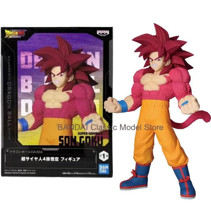 

In Stock Bandai Genuine Dragon Ball DAIMA Super Saiyan 4 Son Goku Vegeta IV Anime Character Gift Collection Action Toys Model