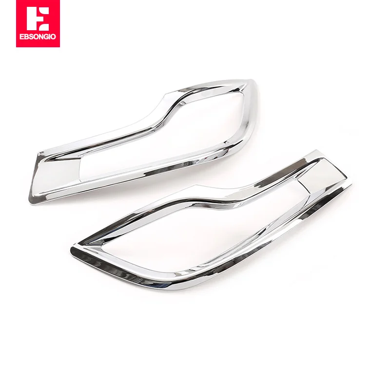 For Honda CRV CR-V 2017-2021 High Quality ABS Chrome Car Detector Cover Trim Back Tail Rear Fog Light Lamp Frame Parts 2pcs