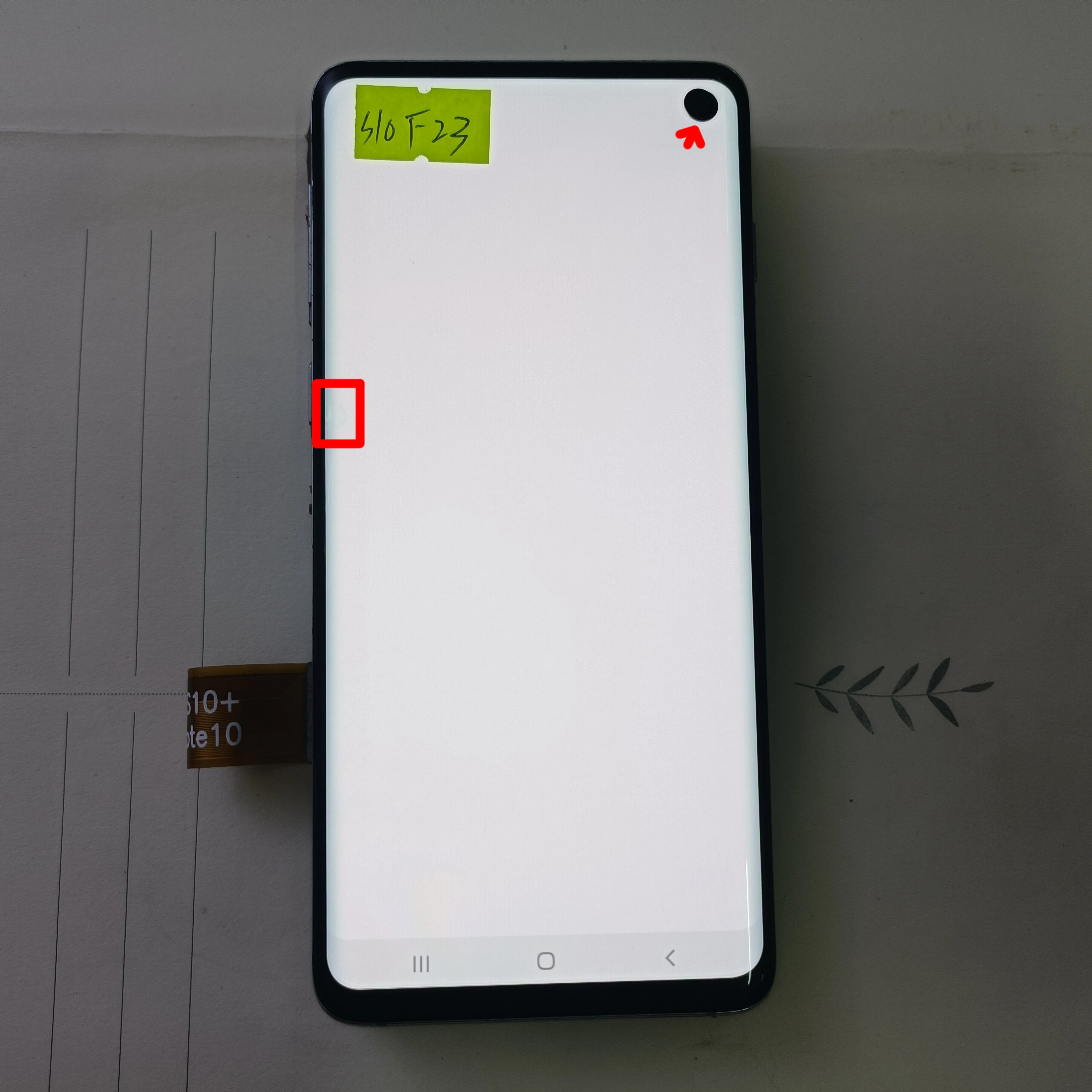 Galaxy S10 6.1-Inch Amoled Materiaal, S10 G973f G973d/S Lcd-Scherm, Digitaal Instrument