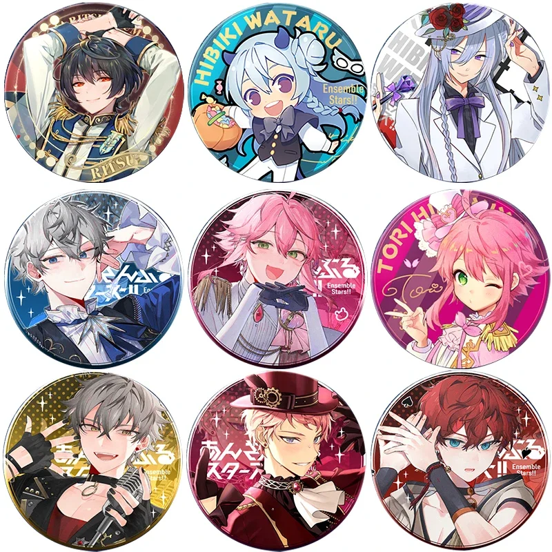 

Game Ensemble Stars Brooch Pin Badges Enamel Pins Initial Fashion Pendant Wedding Elegant Trendy Metal Broches Sakuma Rei Gift