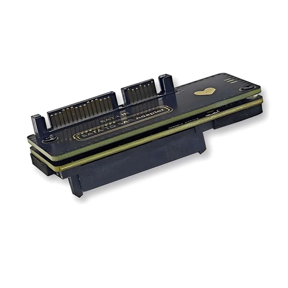 SATA to SAS HDD Adapter Card 6Gbps SATA 3.0 22Pin to SAS 29Pin Expansion Card for SAS 2.5/3.5 Inch Hard Disk SSD A-AB01