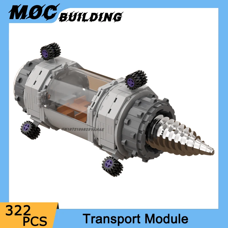 

MOC Space Movie Series Scene Vehicle Transport Module Model Building Blocks DIY Assembly Bricks Weapon Toys Creative Xmas Gifts