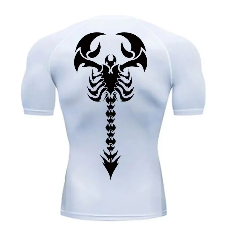 

Men's Gym Clothing Sun Protection Sports Second Skin Running T-shirt Fitness Long Sleeves Compression Shirt Workout Clothing