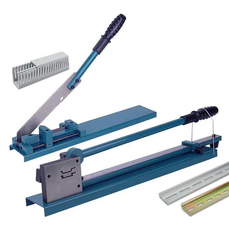Din Rail Cutter Cutting Machine For 35mm Circuit Breaker Mounting Rail Channel Scissors Pliers With Guide Track Shearing Tool