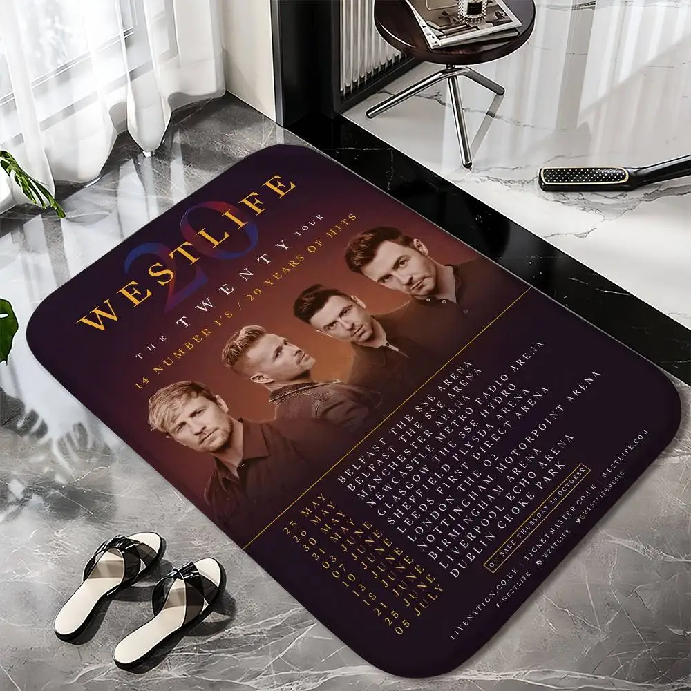 

WestlifeS Band Album Floor Mat Printed Large Carpets Room And Bedroom Carpets Bathroom Anti Slip Door MATS Small Carpets