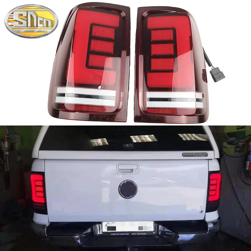 Car LED Tail Light For Volkswagen Amarok 2008-2022 Rear Running Light + Brake Lamp + Reverse + Dynamic Turn Signal