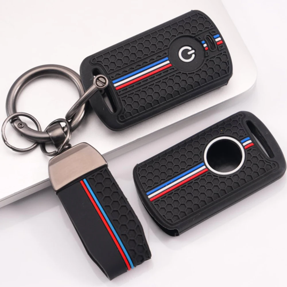 Remote Key Protector With Keychain For Honda PCX ADV Forza NSS Vario Click Scoopy Precise Fit Full Coverage Stylish Durable