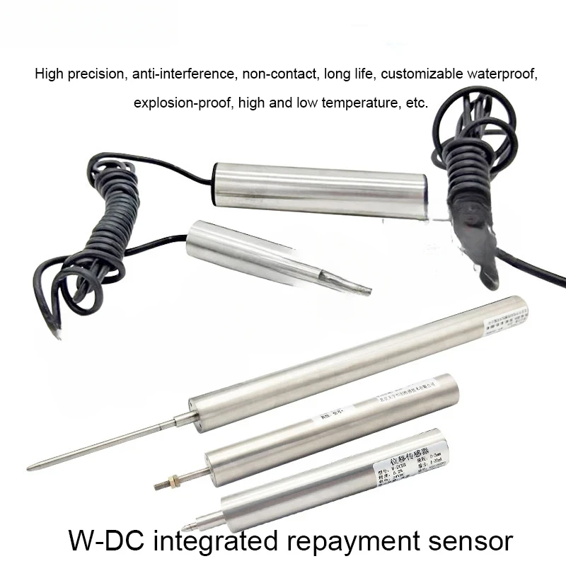 -Sensor LVDT Pivoted Detent Pull Lever Displacement Transducer Differential Type High Precision Linear Displace