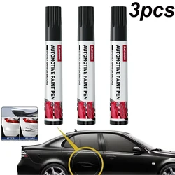 3pcs Portable Black, White Car Scratch Repair Pen Paint Care Coat Applicator Waterproof Auto Scratch Remover Paint