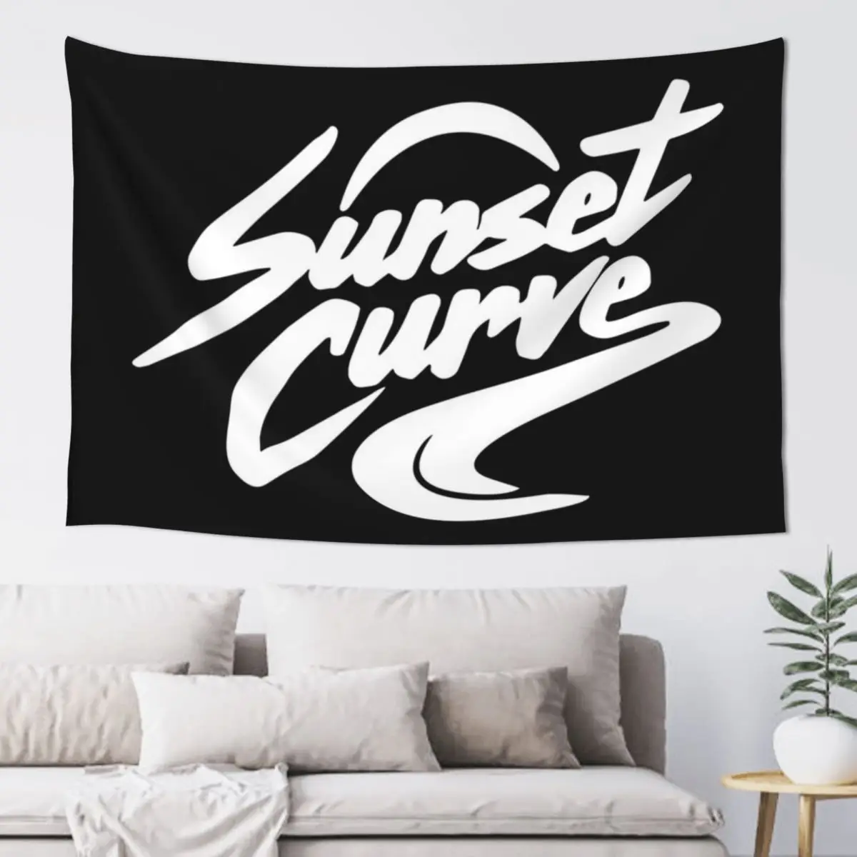 

Sunset Curve Tapestry Wall Carpet Room Decor For Girls Tapestry