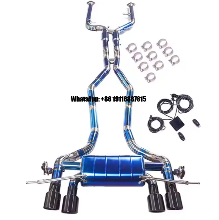 

High Quality B*W M3 M4 G82 G80 Stainless Steel Front and Middle Tail Exhaust Pipes with Tips Wholesale