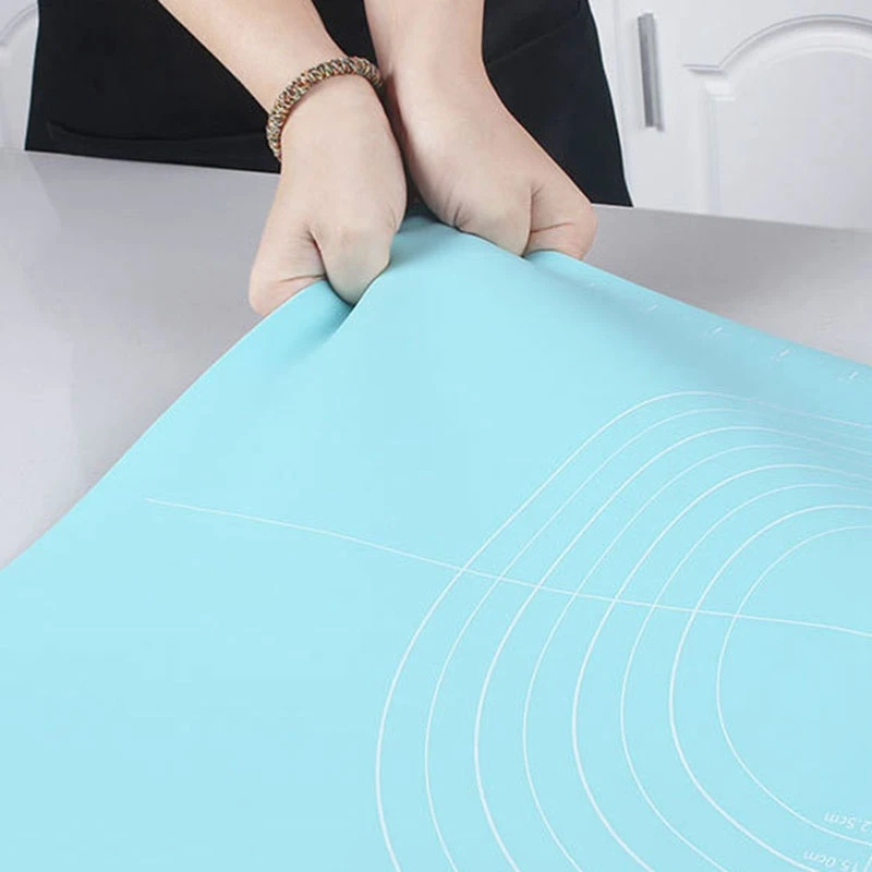J1UL1N Food Grade Household Rolling Mat Floor Mat Mat Non-Stick Thickened Panel Baking Mat With Rolling Pin