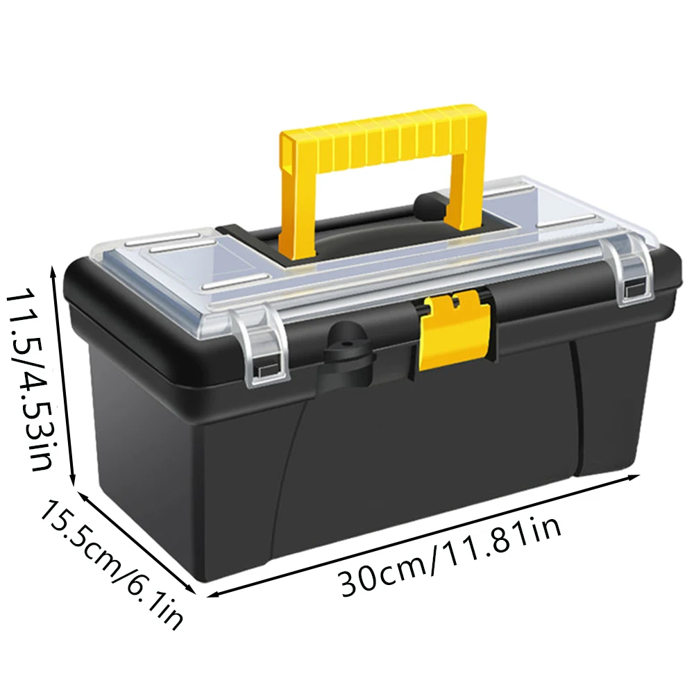 NEW Hard Case Empty Tool Box 12 inch Waterproof Screwdriver Toolbox Organizer Plastic Storage Tools Shockproof Tool Box