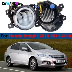 30W Adjustable Car Angel Eye LED Fog Light DRL Daytime Running Lamp Assembly 1 Pair For Honda Insight 2010 2011 2012 2013 2014