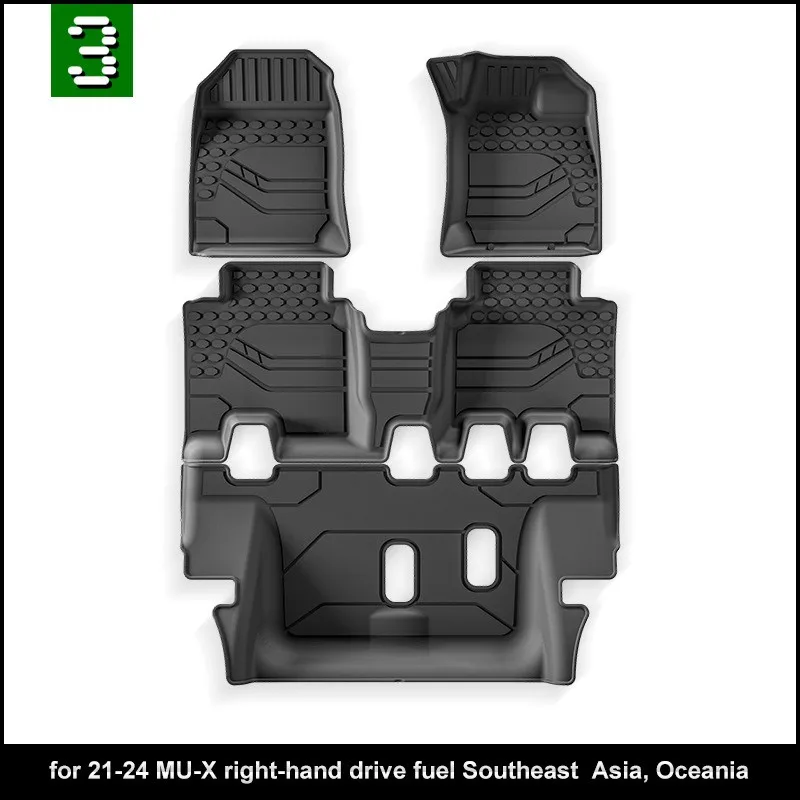 Use for Right hand 2021new ISUZU MUX car carpet ISUZU MUX floor mat Full Set Trim to Fit For ISUZU MUX waterproof floor mat RHD