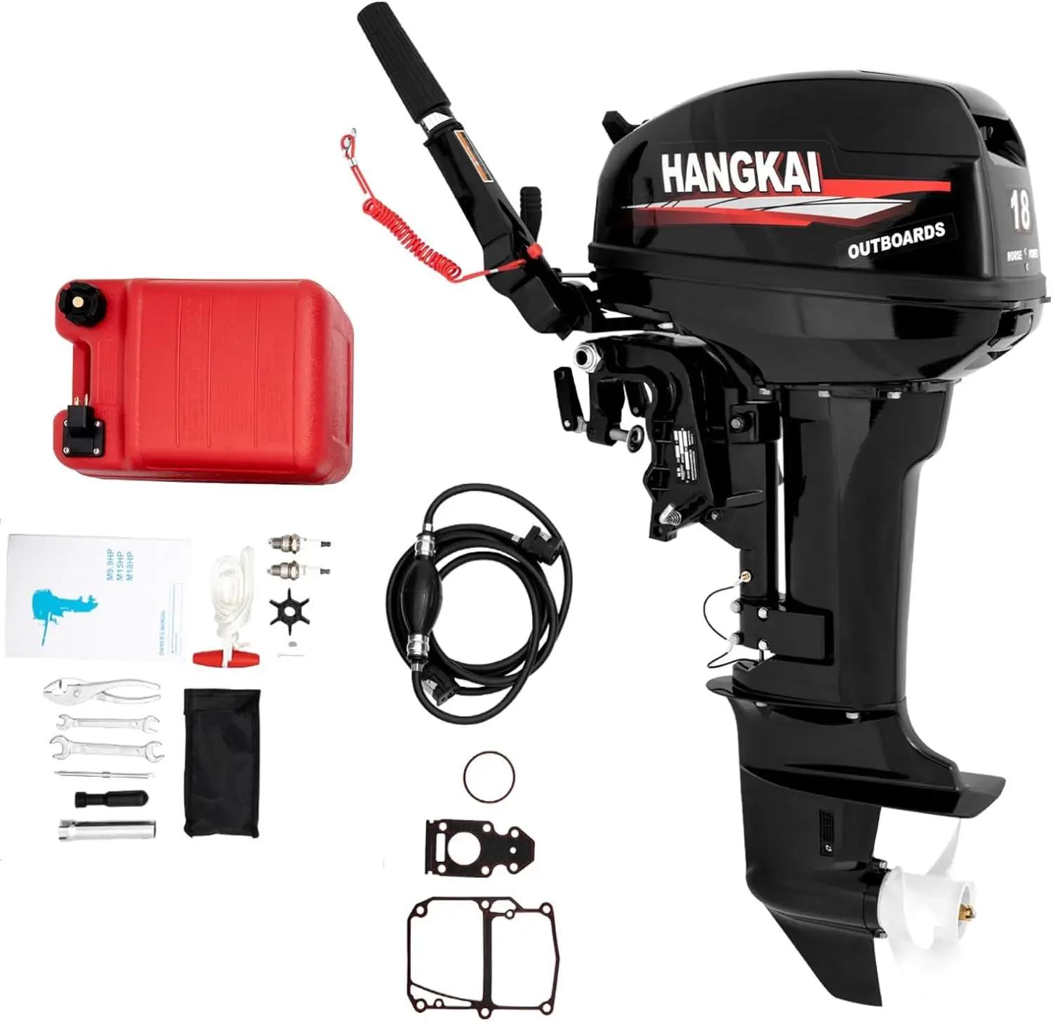 

Boat Motor 18HP Outboard Engine 2 Stroke Hangkai Boat Engine Motor fuera de borda 2 Tiempos 18 HP 2 Stroke Engine