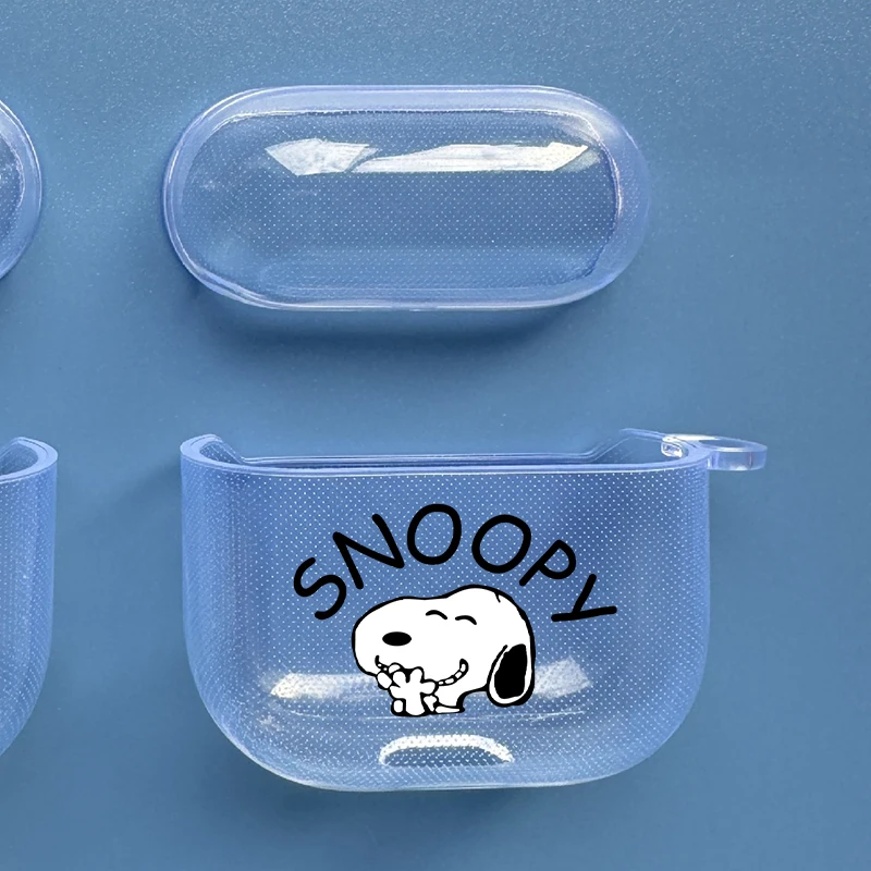 سنوبي حقيبة سماعة الاذن ل Airpods Pro 2 بولي TPU شفافة بلوتوث سماعة غطاء ل Airpods 3 4 شحن صندوق واقية قذيفة