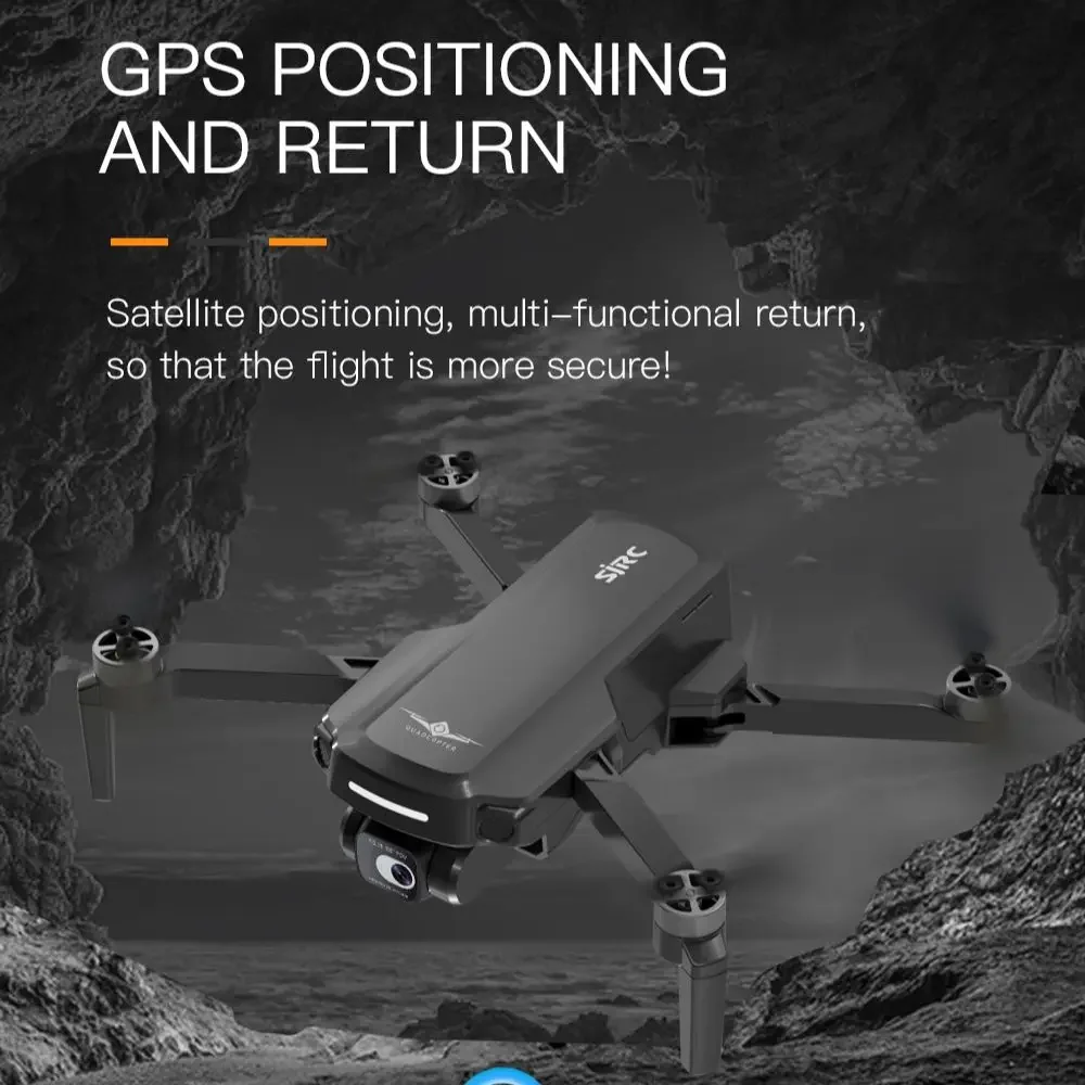 SJRC F5S PRO RC Drone With 4K Camera GPS 2-Axis Gimbal Brushless 5G Wifi EIS FPV 3000M Quadcopter Remote Controlled Helicopter