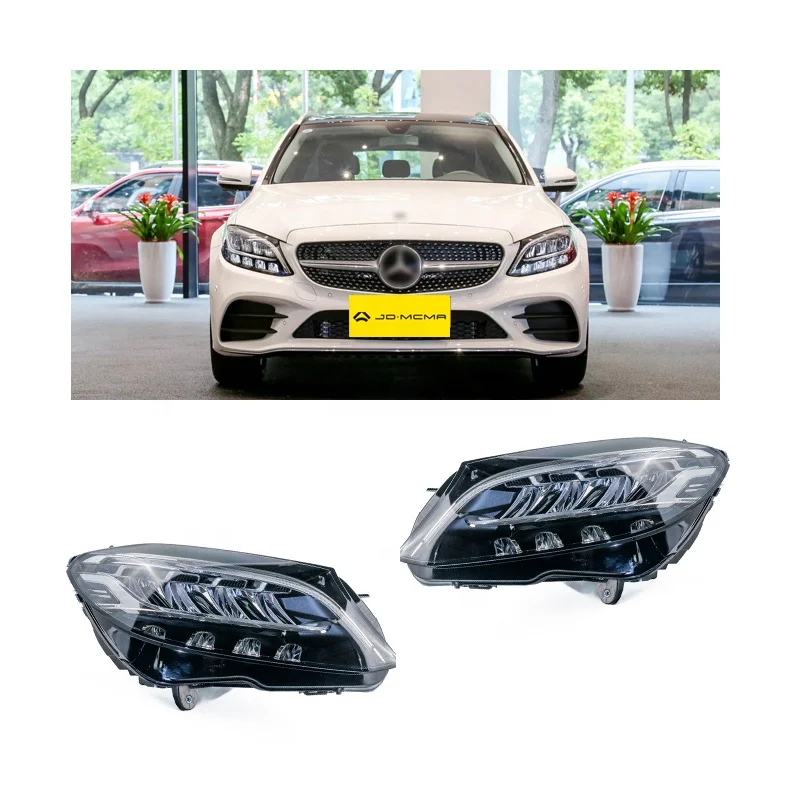

JDMCMA Car lights accessories headlamp for BENZ C Class 2020 W205 Led headlights half assembly A2059063306 A2059063406