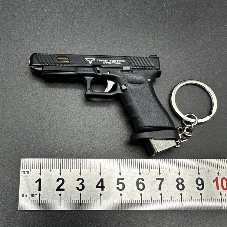 Imagem -03 - Liga e Nylon Gun Toy Modelo 1: Destacável G34 Keychain Não Pode Disparar