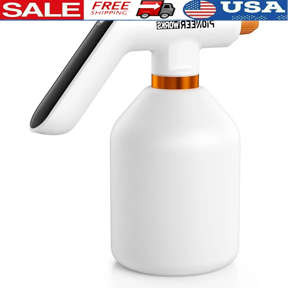 

Electric Plant Spray Bottle Adjustable Mist Nozzle Type-C Charging Handheld Watering Can with Battery Indicator Ergonomic Design
