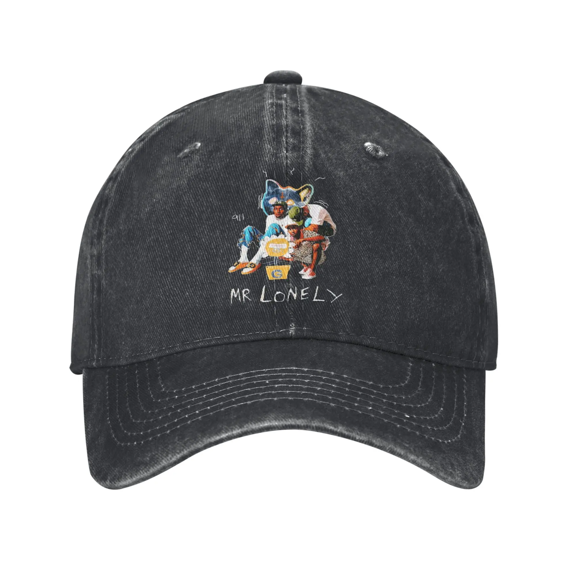 

Vintage Lovely Rapper Tyler The Creator Baseball Caps Unisex Distressed Denim Washed Sun Cap Outdoor Travel Adjustable Hats Cap