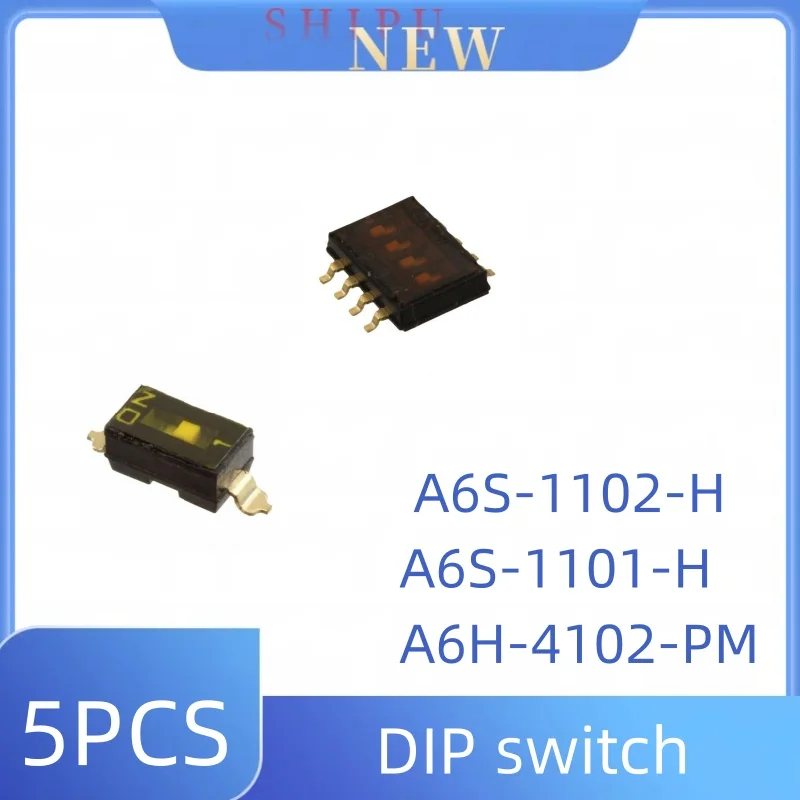 

5pcs A6H-4102-PM A6S-1102-H -1101-H DIP switch