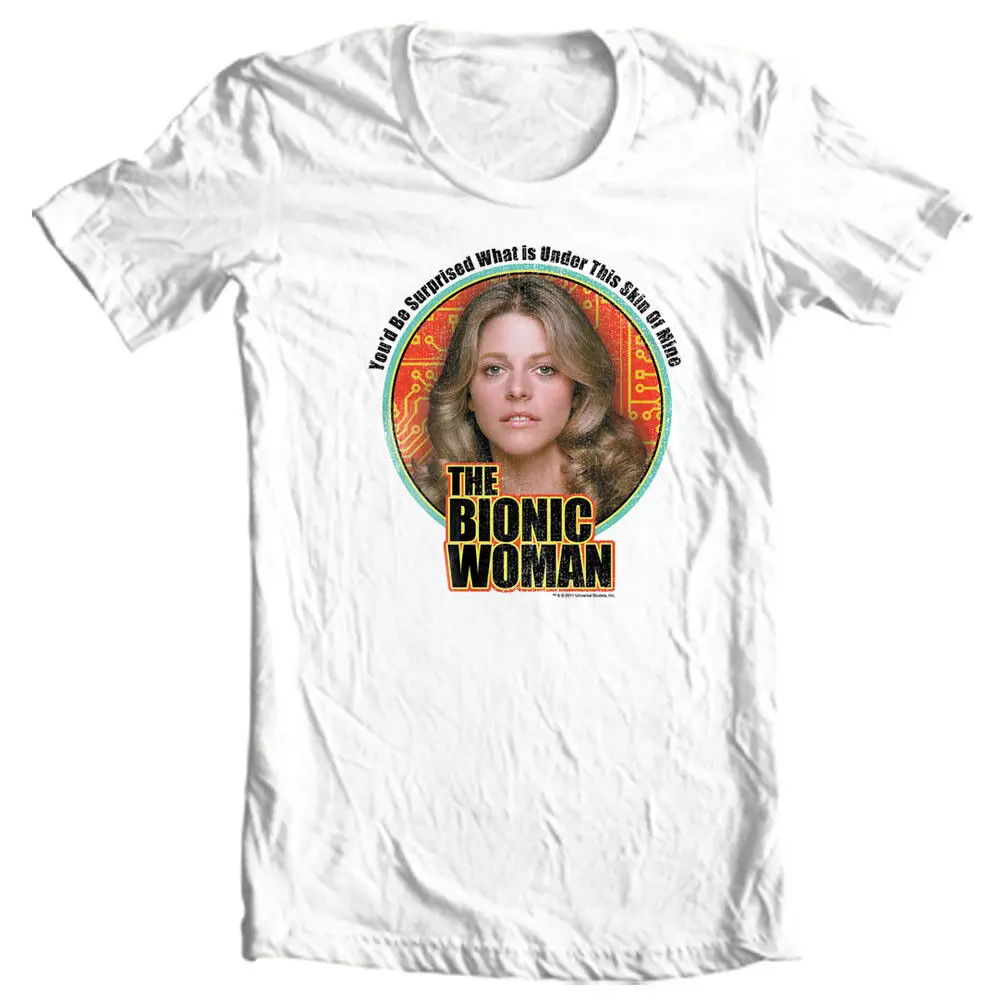 Bionic Woman T shirt retro design adult regular fit graphic cotton tee NBC539