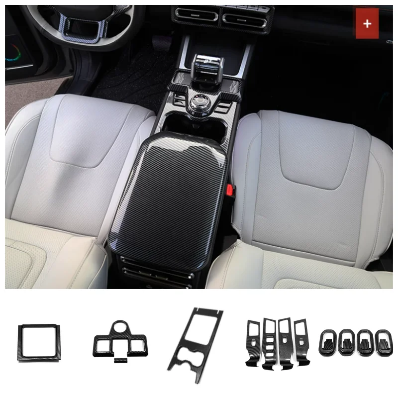 Interior Mouldings For CHERRY Jetour Shanhai T1 2025 2026 Transmission Shift Stalls Gear AC Outlet Vent Handle Pull Cover Trim
