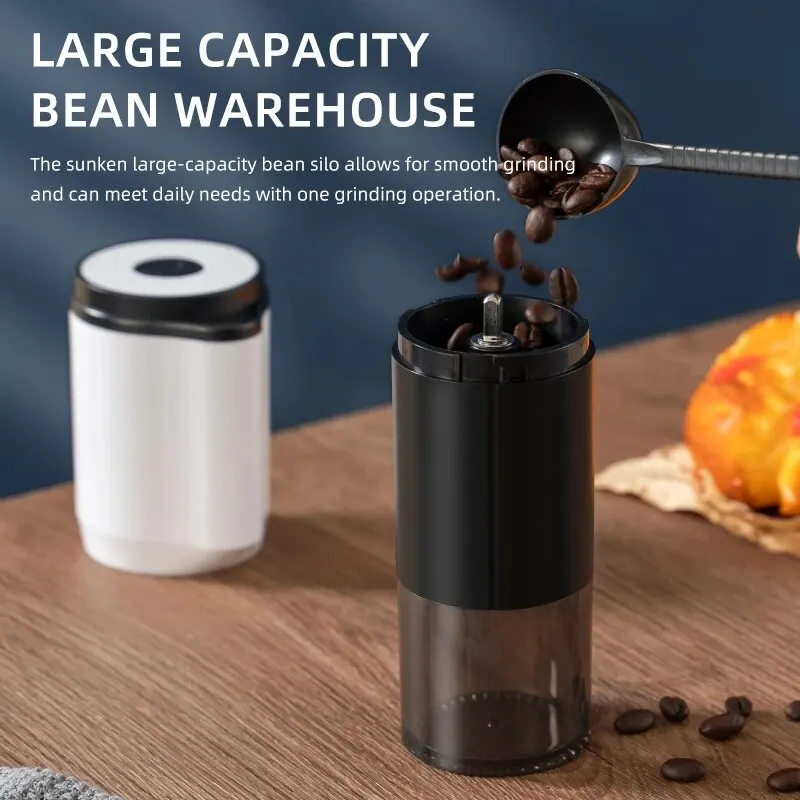 1PC Portable Electric Coffee Grinder TYPE-C USB Charge Ceramic Grinding Core Home Wireless Coffee Beans Pulverizer Grinder