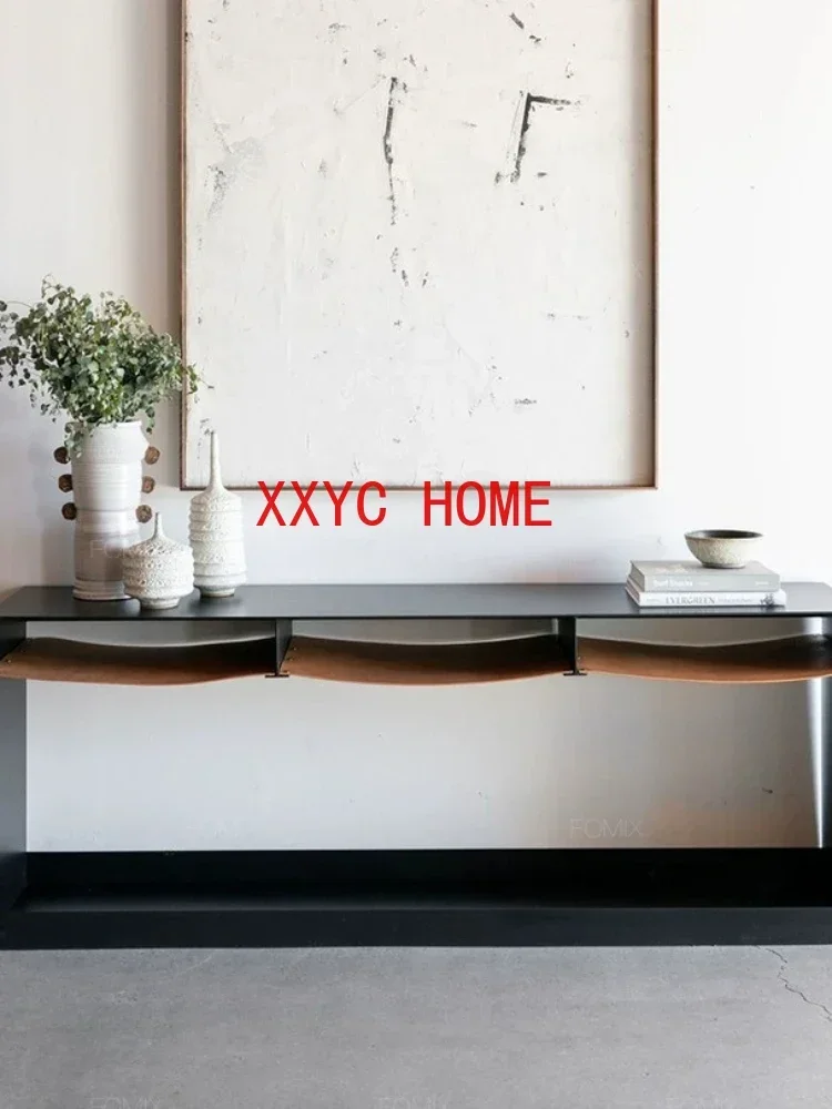 

Nordic Modern Simple and Light Luxury Sofa Tables Italian Minimalist Side View Sets