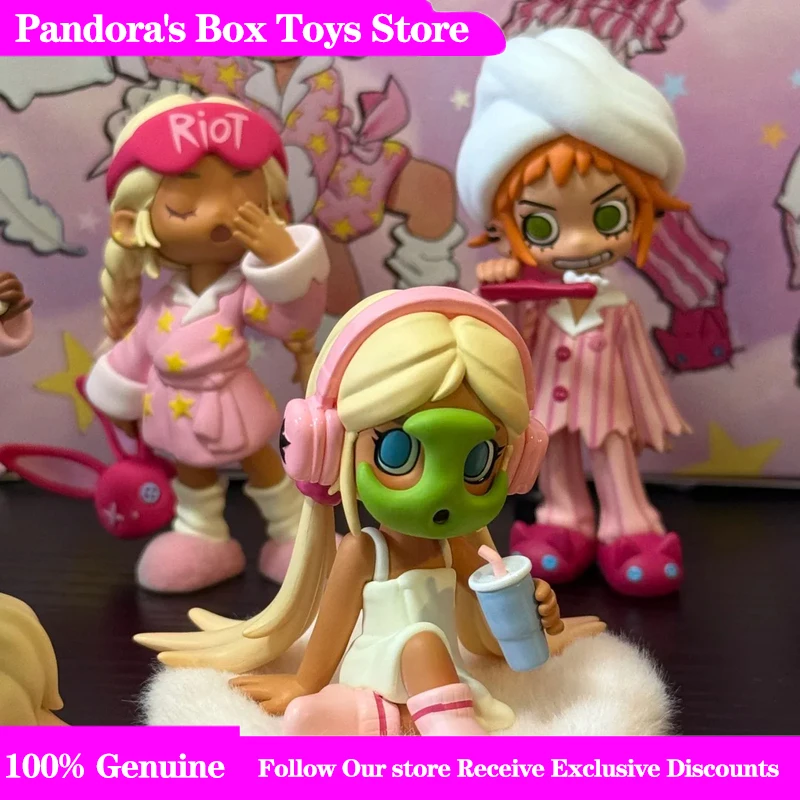 Набор игрушек-сюрпризов Popmart Lil Peach Riot: серия Holiday Suite и серия Sleepover, декоративные фигурки, подарок на день рождения