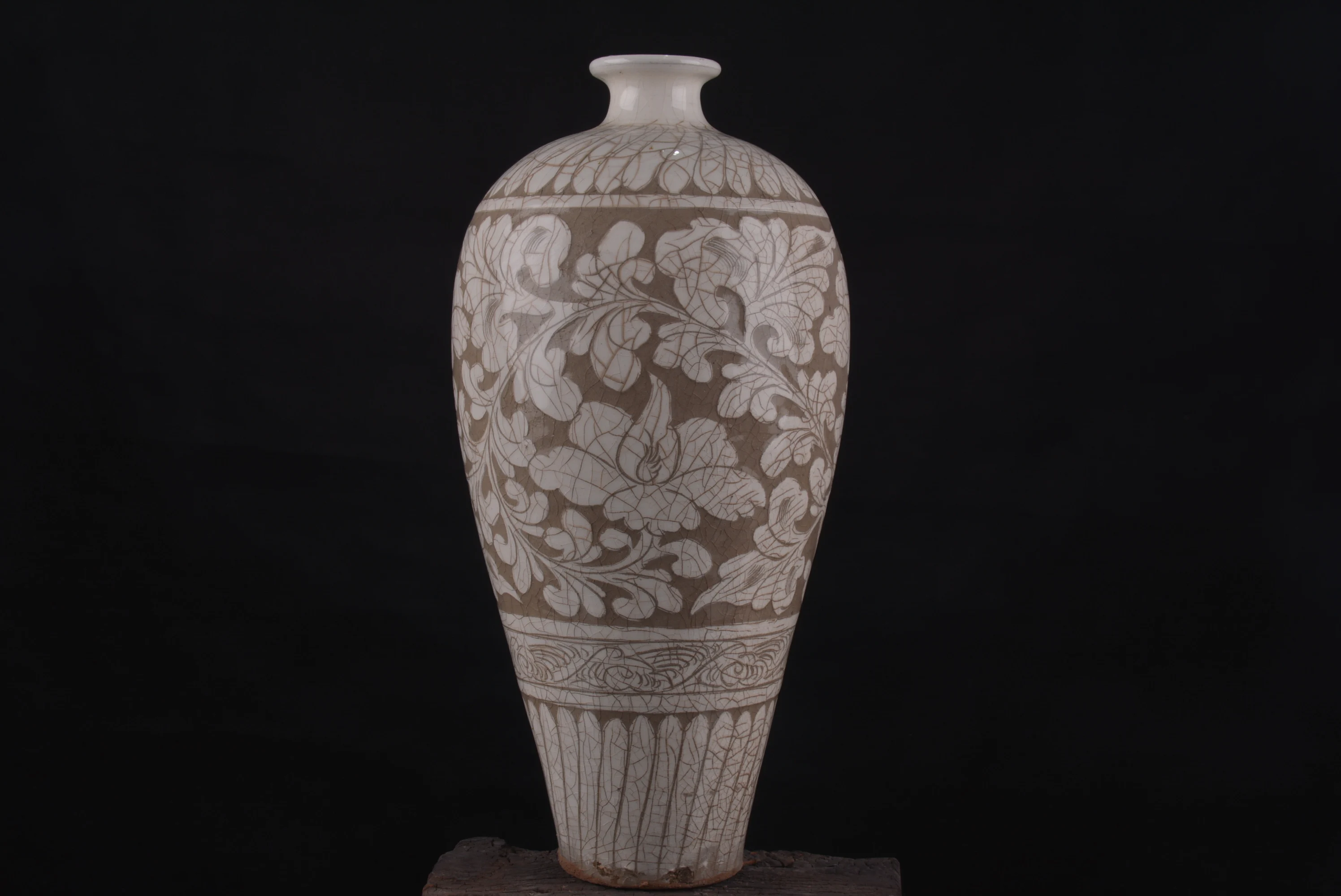 

Rare Old Chinese SongDynasty(961-1125)Porcelain vase,CI ZHOU Kiln,peony, best Home Decorationsm Free shipping