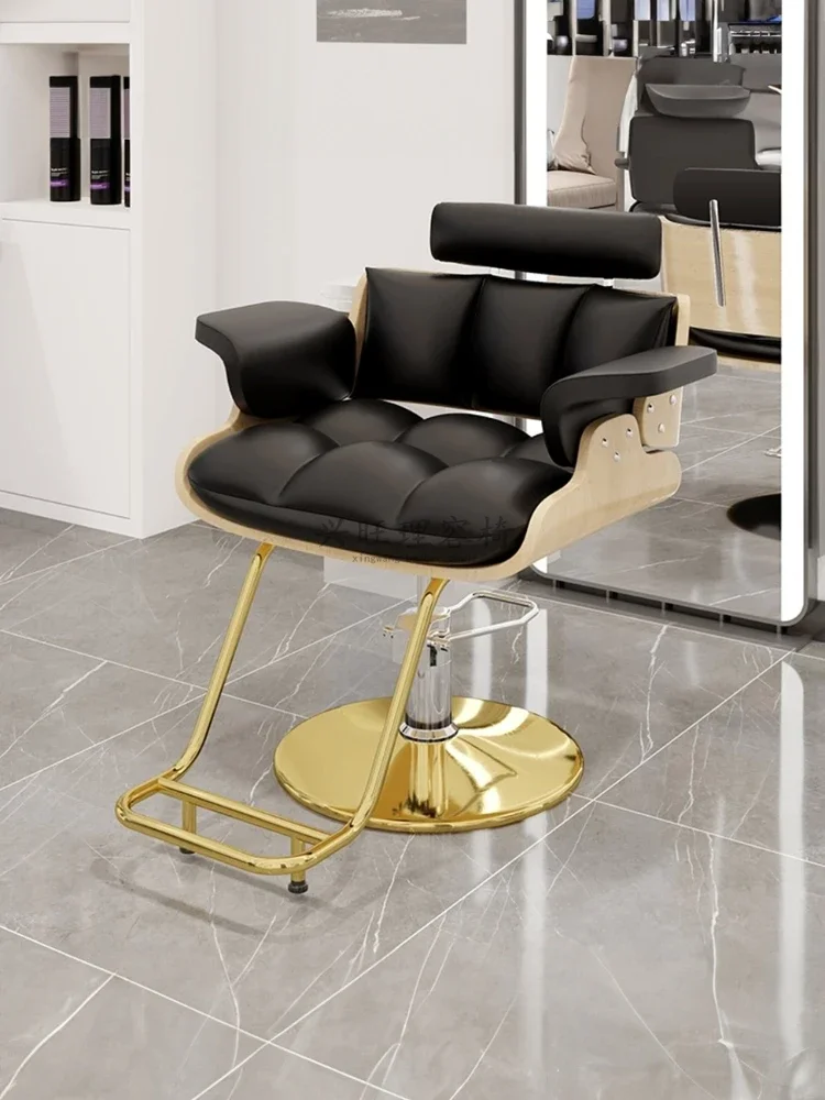 

Barbershop Hairdressing Luxury Barber Chair Swivel Lift Perm Hair Dyeing Barber Chair Silla makeup chair Salon Furniture WT