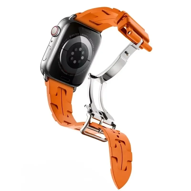 جولة كليم فردية لساعة أبل ، سوار سيليكون ، سوار iWatch Series 9 ، SE ، 3 ، 5 ، 6 ، 7 ، 8 ، Ultra 2 ، 44 حزام ، 40 ، 49 ، 45 ، 41 ، جديد