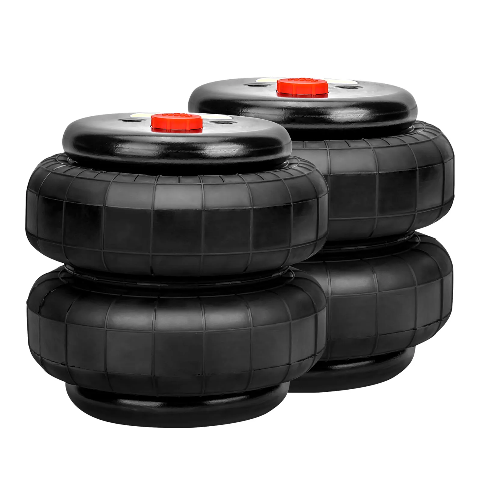 2x Universal Air Ride Suspension Bags Pair Standard 2500lb 1/2"npt Single Port for Ford F150