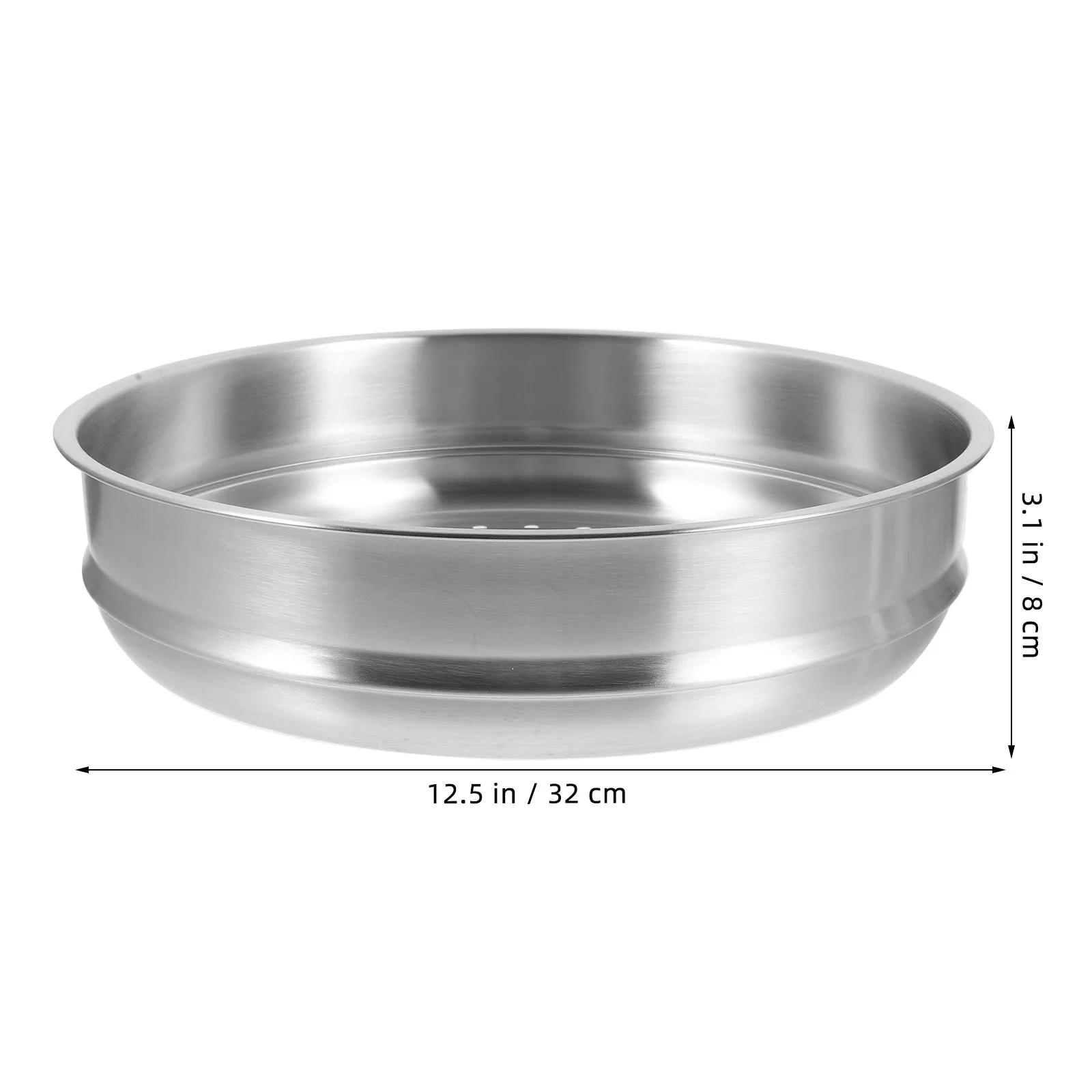 

Stainless Steel Steamer 32# All Purpose Kitchen Cookware Lightweight Compact Easy Clean Household Gift