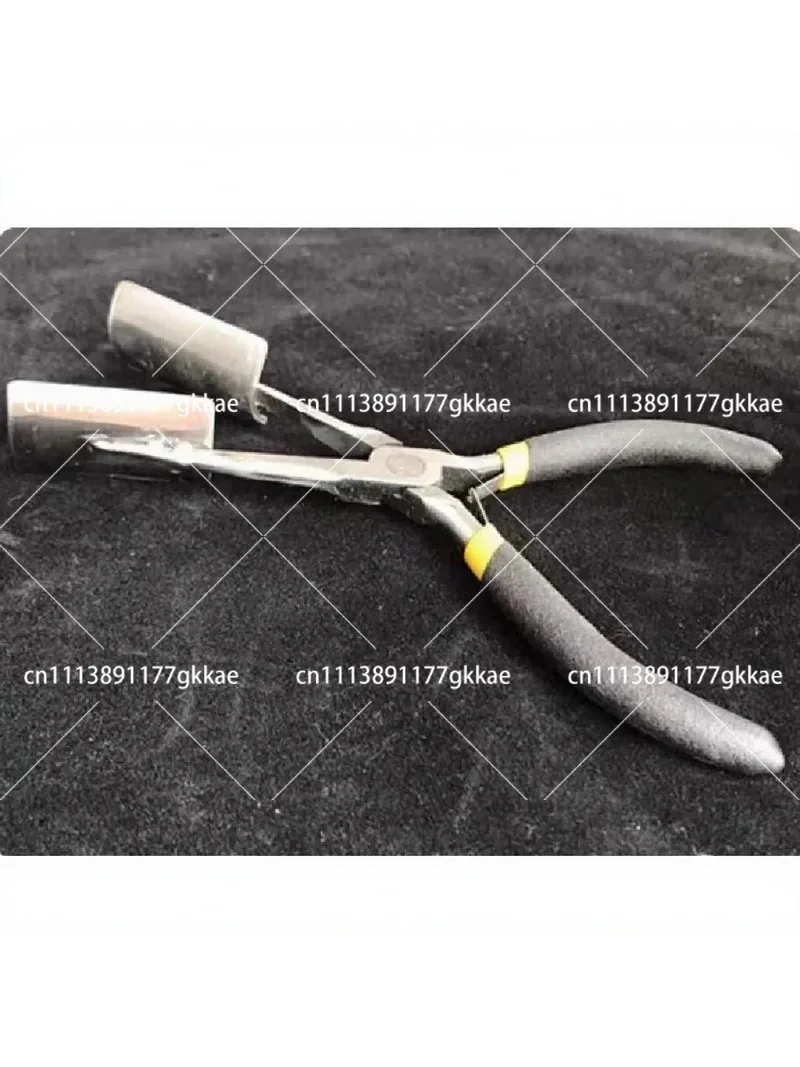 Glass Blowing Leaf Vein Pliers Serrated Jaw Lampwork Bead Making Tool for Glass Art Craft