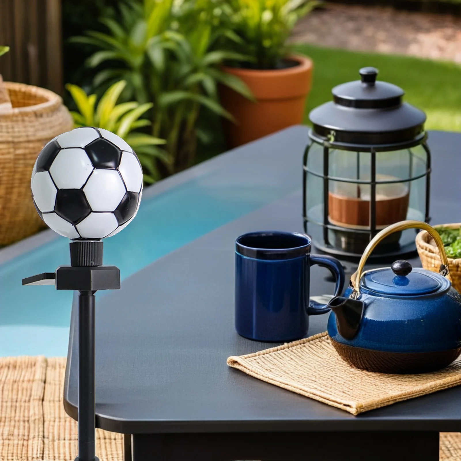 

Powered Soccer Lawn Lamp, Garden Solar Decorative Lights Stake For Outdoor Yard Patio, Solar Garden Lights For Landscaping