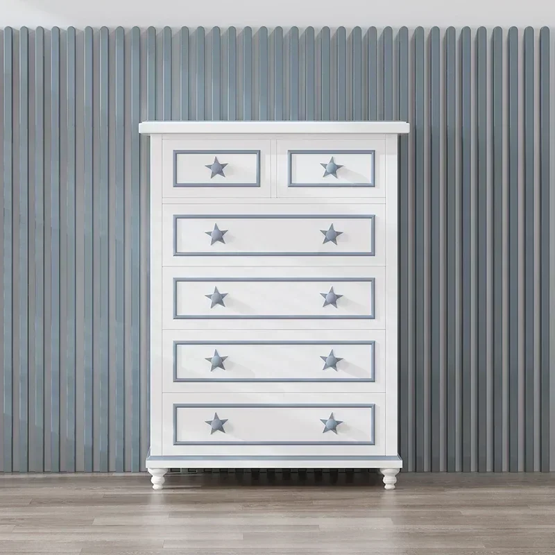 Children's furniture American drawer storage cabinet Wardrobe Boys' cabinet Locker Organizing box Children's chest of drawers