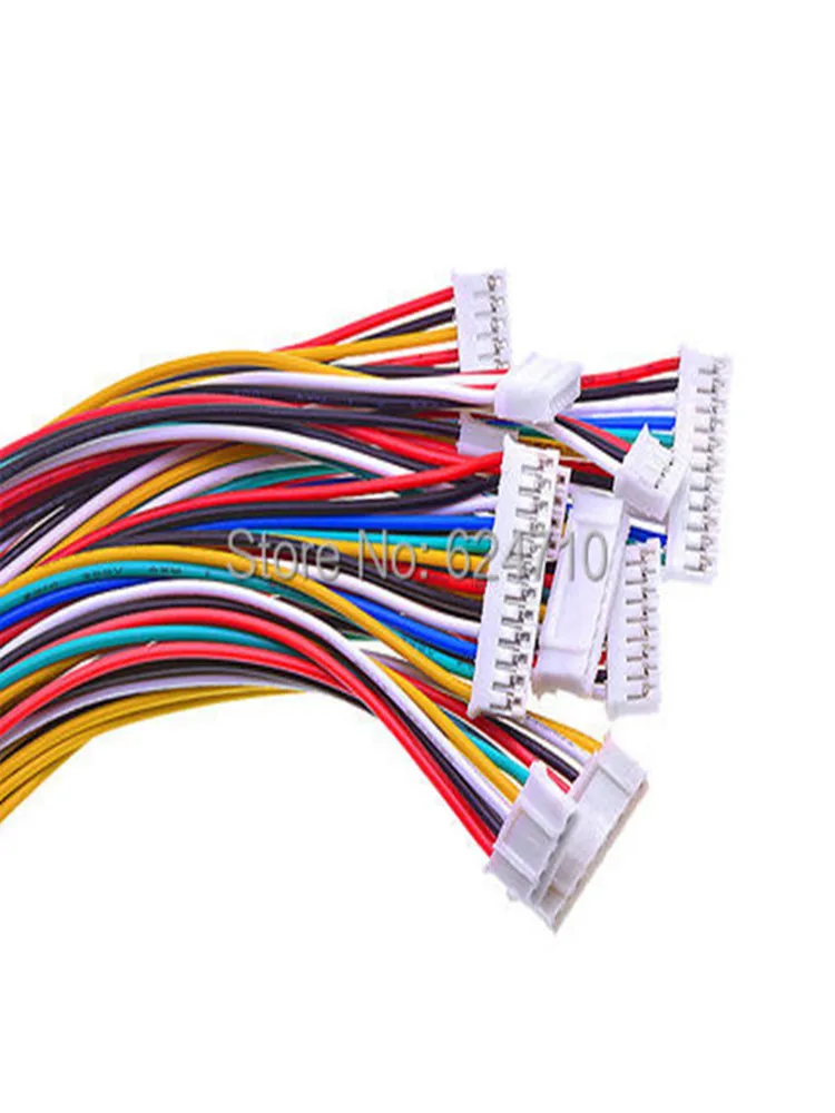 10Sets Mini Micro 2.0PH 2P 3P 4P 5P 6P 7P 8P 9P 10P 11P 12P With Wires Cables Socket PH2.0 26AWG 30CM Cable type connector