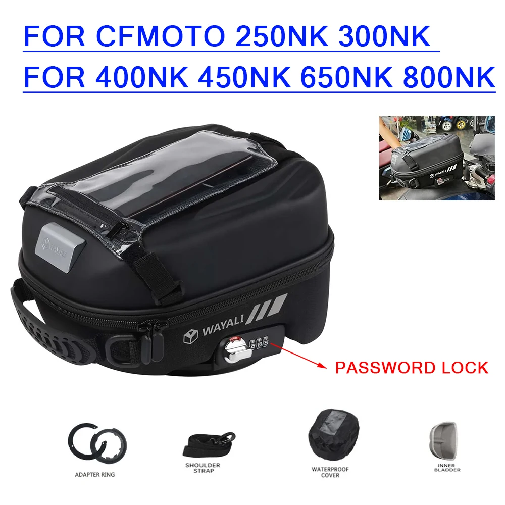 

Tank Bag Luggage For CFMOTO 250NK 300NK 400NK 450NK 650NK 800NK 250 300 400 450 650 NK Motorcyclewaterproof Tanklock Racing Bag