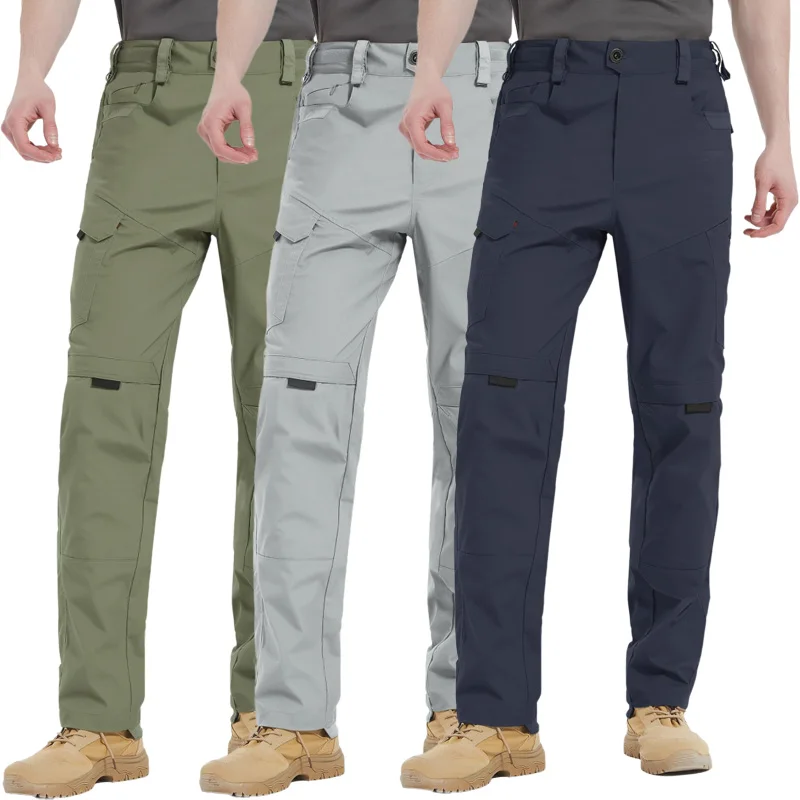 Men Combat Pants Army Military Airsoft Tactical Cargo Sport Trousers Camouflage Multicam Trekking Hunting Clothes Long