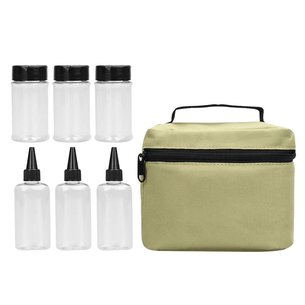 

Spice Jar Seasoning Containers Bag Case for Seasoning Bottles Salt Pepper Chili Powder Outdoor Camping Portable Containers