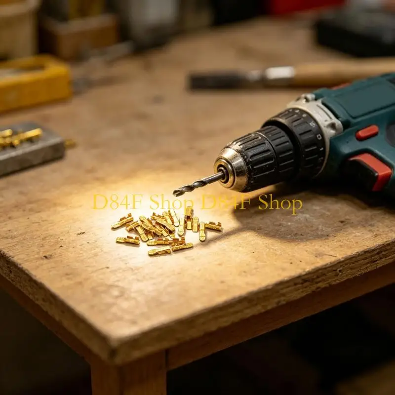 D84F MultiPurpose Metal Wiring Clip Docking Connector Line Pressing Button for Various Drill Models Easy To Install Replace