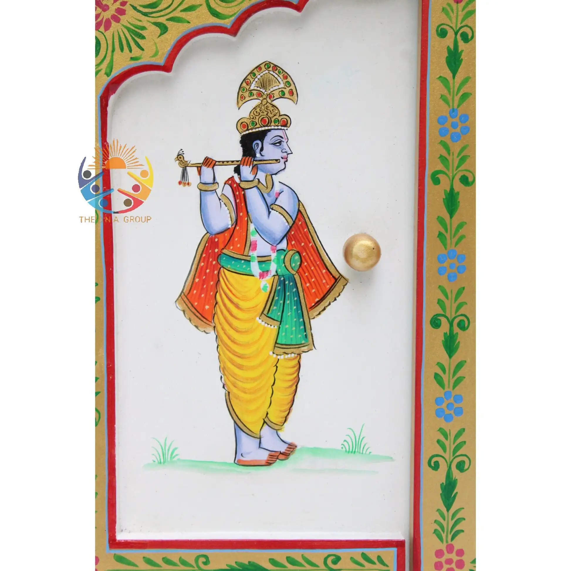 Embossed Wooden Temple Handmade Hand Painted Temple Spiritual Decoration